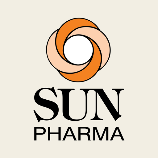 The Sun Pharmaceutical wordmark on a light card, the company Dilip Shanghvi founded in 1983